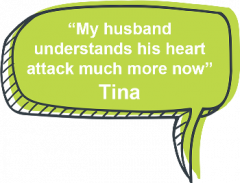 My husband understands his heart attack much more now - Tina